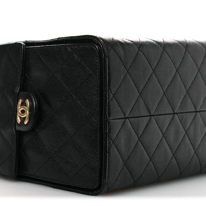 Chanel Caviar Quilted Medium Chanel 25 Handbag Black 10 of 13