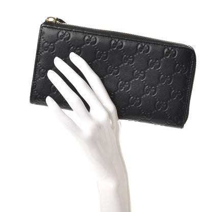 Gucci Guccissima Donna Long Wallet Black 2 of 9