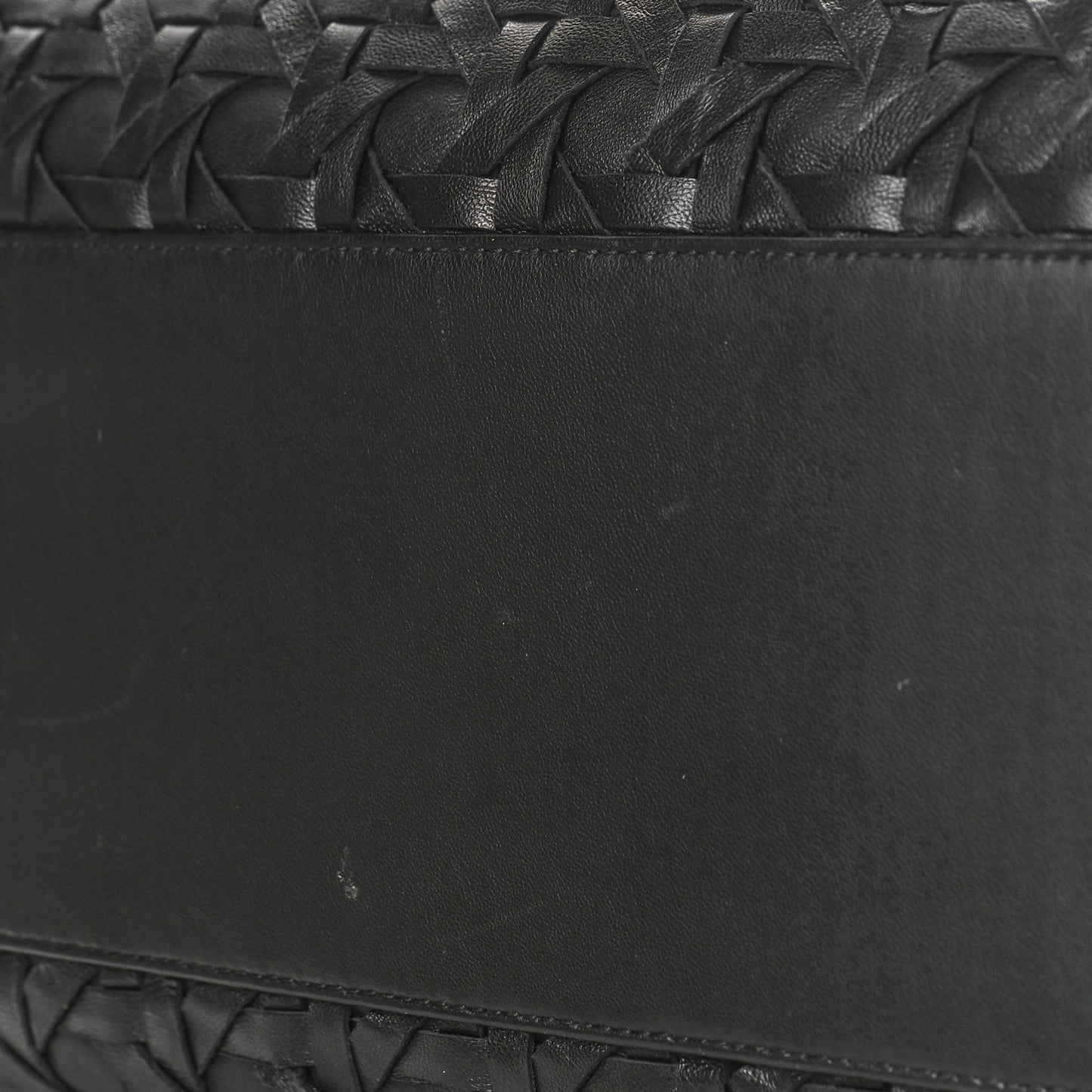 Lambskin Woven Lady Dior Avenue Tote Black