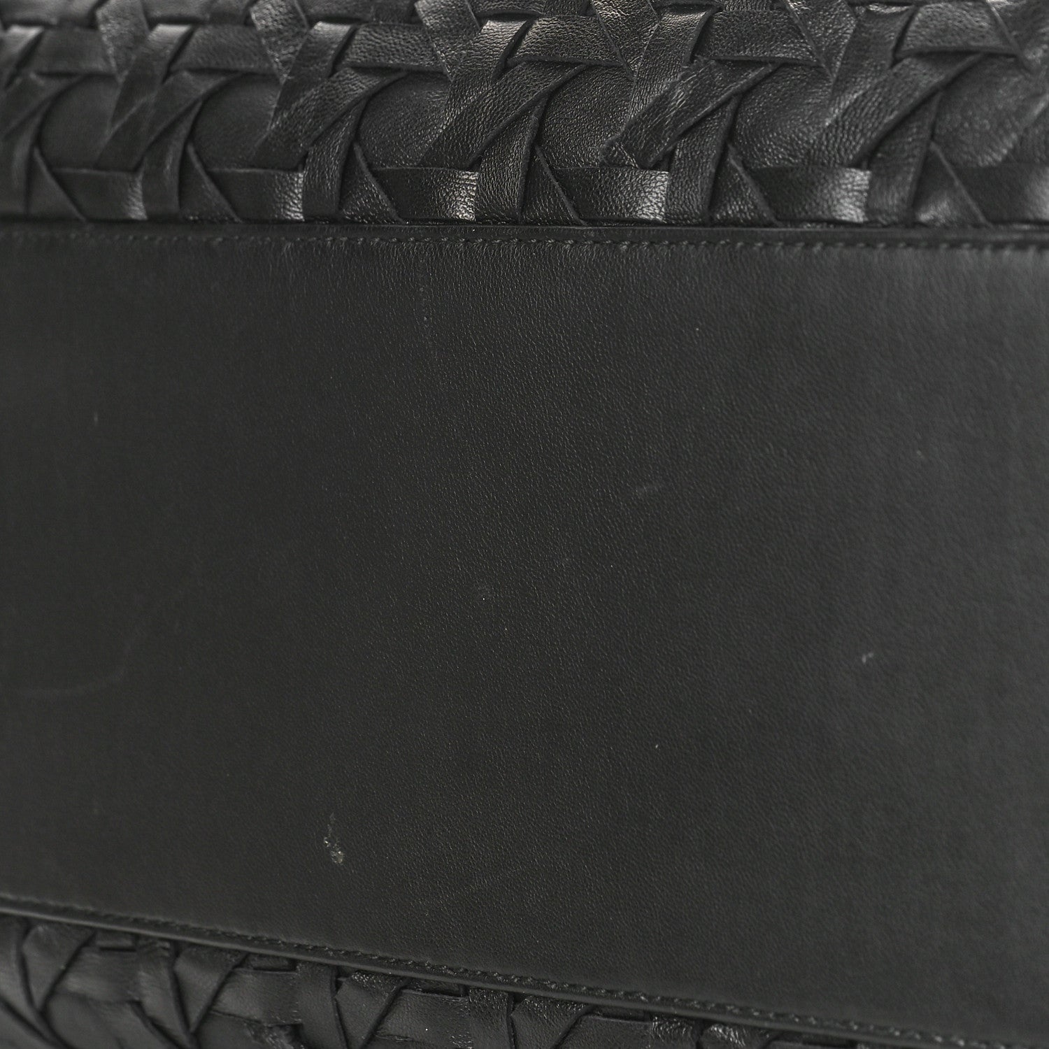 Christian Dior Lambskin Woven Lady Dior Avenue Tote Black 9 of 10