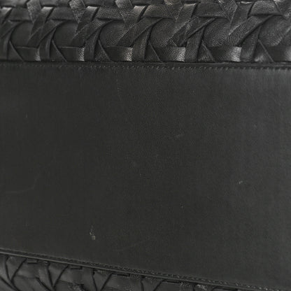 Christian Dior Lambskin Woven Lady Dior Avenue Tote Black 9 of 10