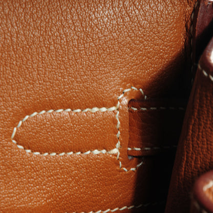 Hermes Taurillon Clemence Birkin 35 Gold 4 of 23