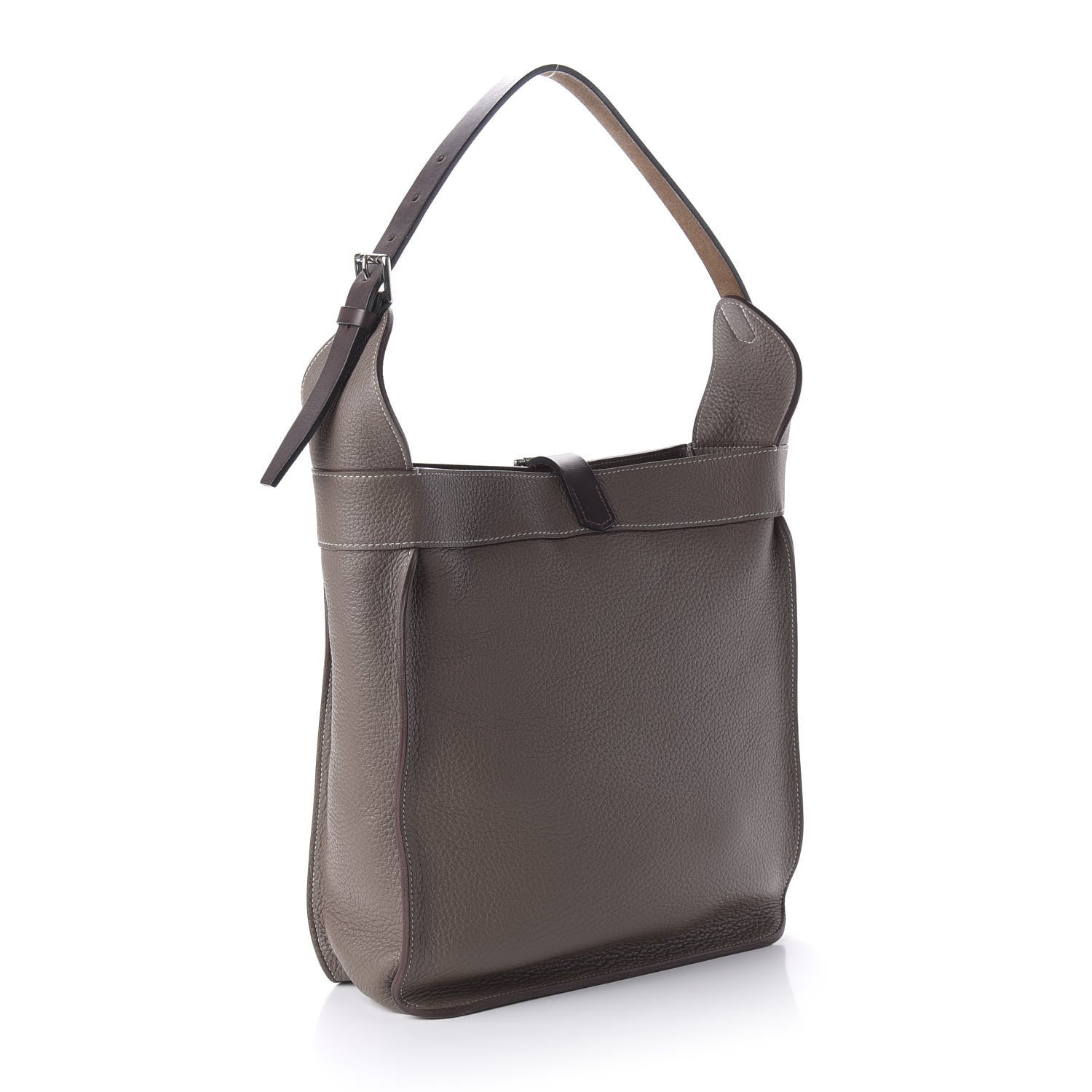 Hermes Taurillon Clemence Marwari PM Etoupe 3 of 9