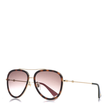 Gucci Aviator Sunglasses GG0062S Tortoise 1 of 7