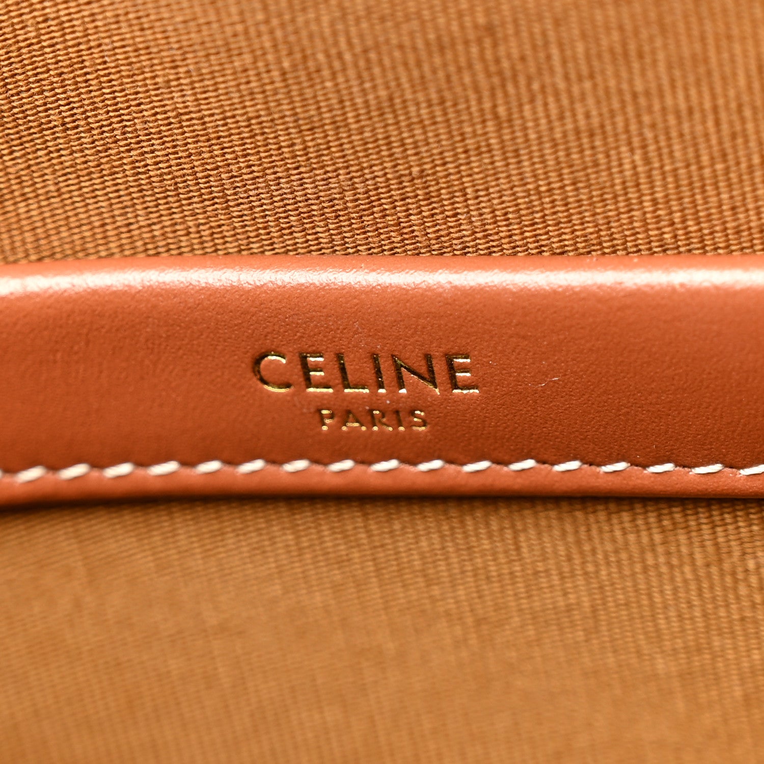 Celine Triomphe Canvas Calfskin Mini Horizontal Cabas White 6 of 12