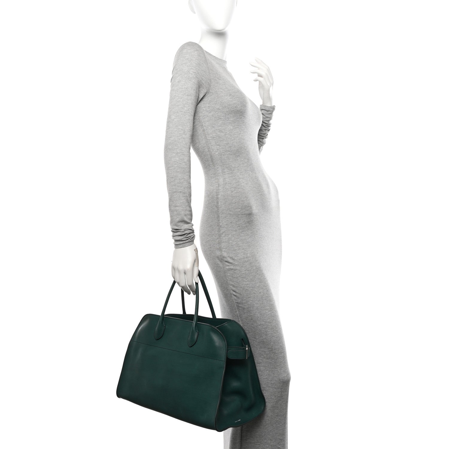 The Row Polished Saddle Calfskin Soft Margaux 15 Cyprus 2 of 11