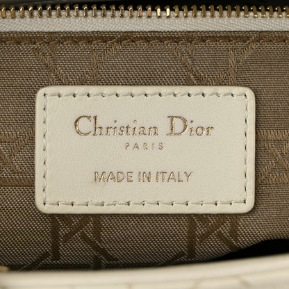 Christian Dior Lambskin Cannage Small Lady Dior White 6 of 10