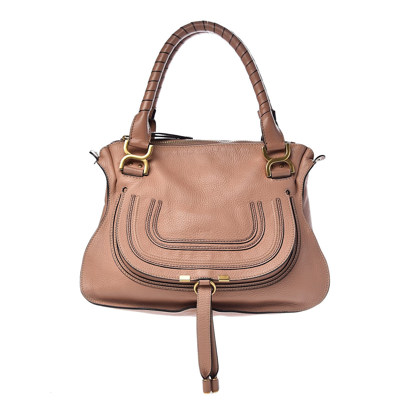 Calfskin Medium Marcie Satchel Anemone Pink