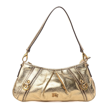Burberry Metallic Calfskin Shoulder Bag Gold 1 of 10