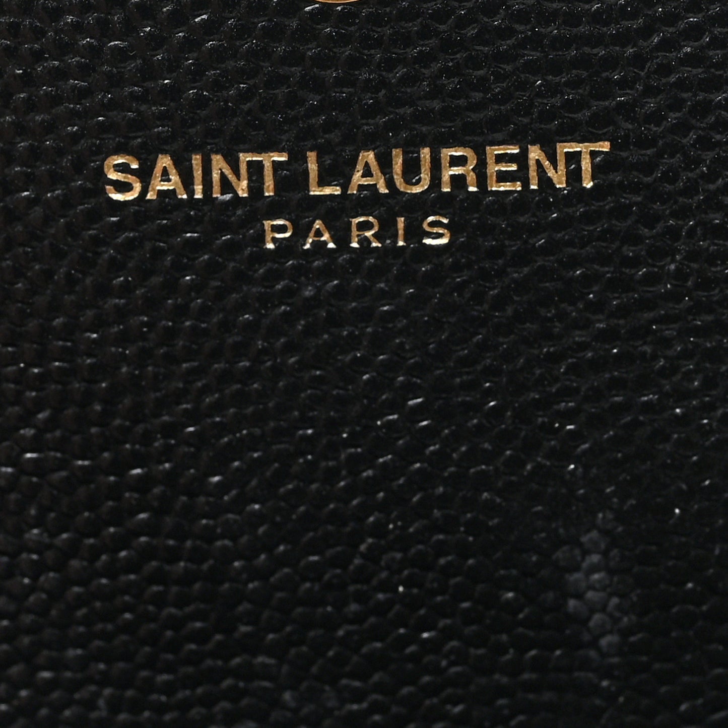 Grain De Poudre Matelasse Chevron Small Monogram Envelope Wallet Black