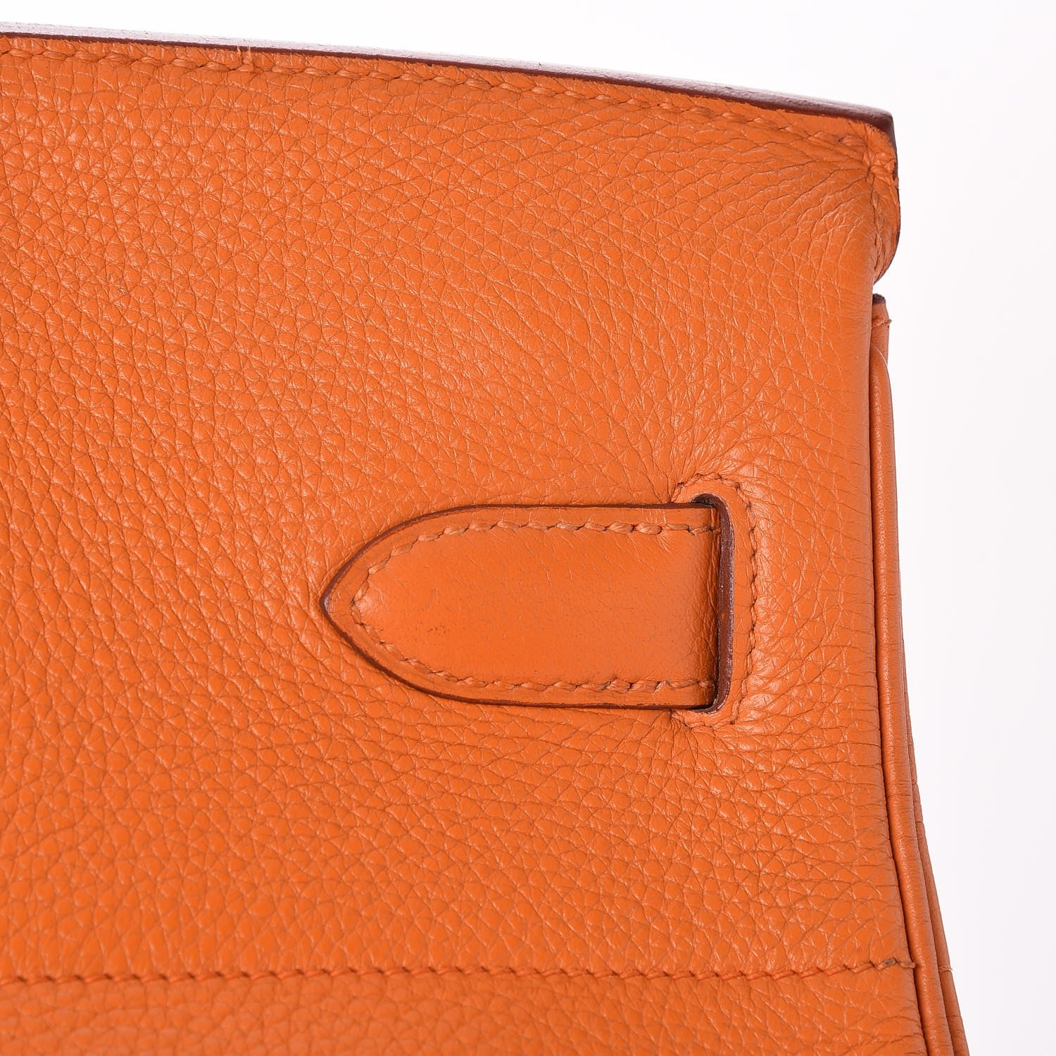 Hermes Taurillon Clemence HAC Birkin 40 Orange 26 of 33