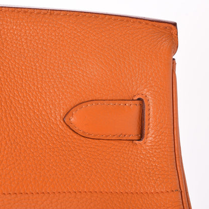 Hermes Taurillon Clemence HAC Birkin 40 Orange 26 of 33