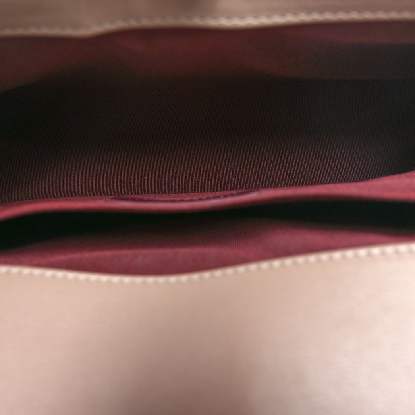 Calfskin Chevron Quilted Medium Boy Flap Taupe