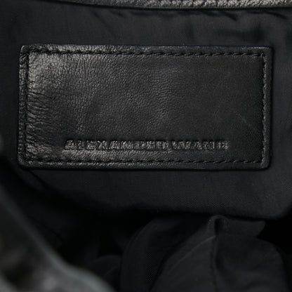 Alexander Wang Lambskin Marti Backpack Bag Washed Black Rhodium Hardware 8 of 11