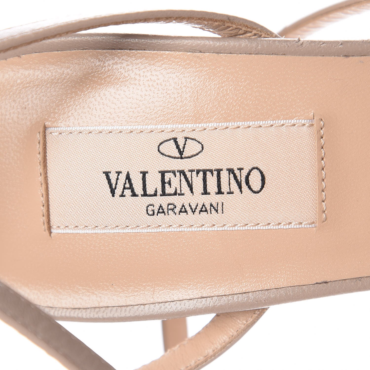 Valentino Garavani Nappa Rockstud Wrap Sandals 38 Poudre 7 of 8