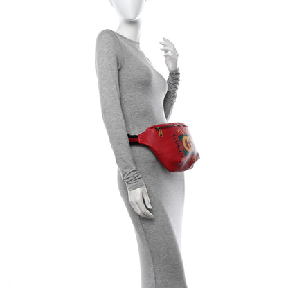 Gucci Grained Calfskin Logo Belt Bag Hibiscus Red 2 of 13