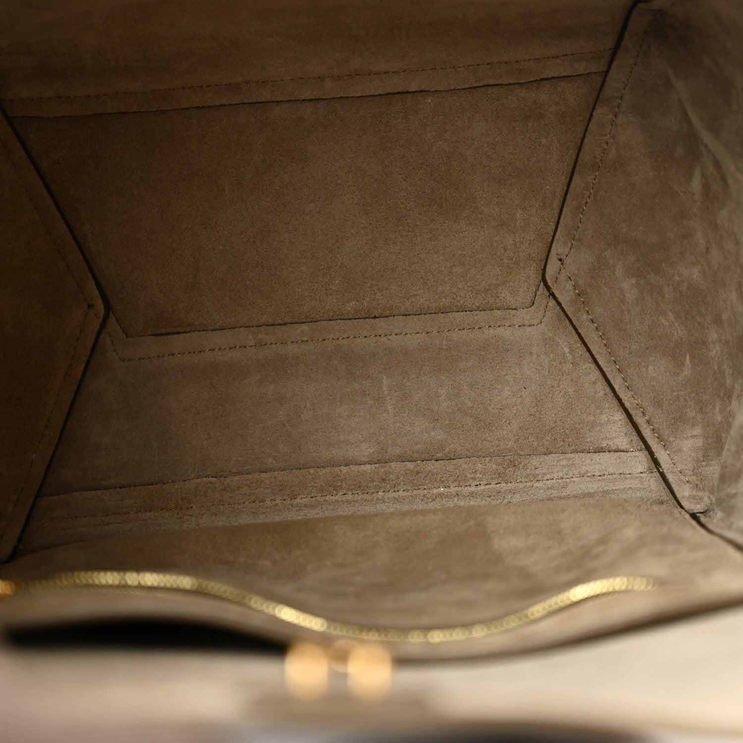 Celine Soft Grained Calfskin Sangle Bucket Bag Taupe 5 of 12