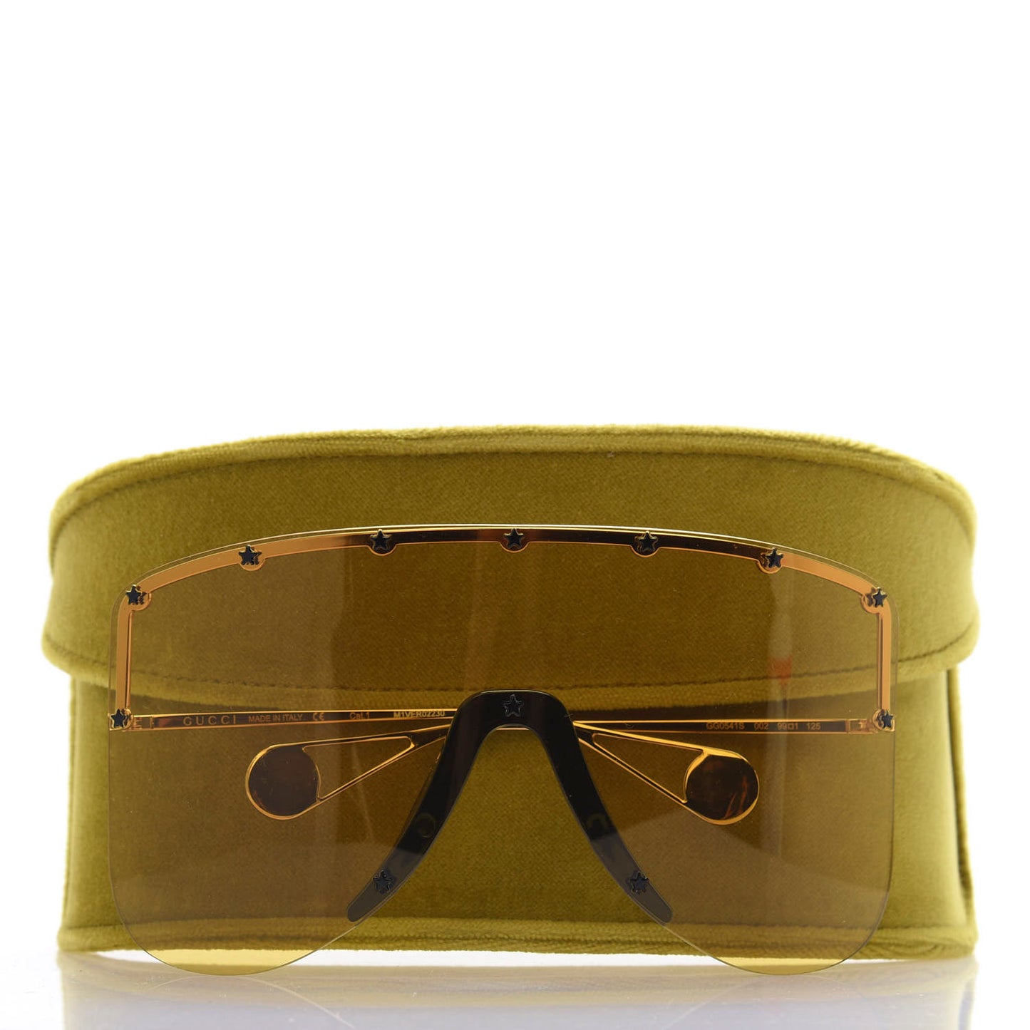 Star Studded Shield Sunglasses GG0541S Yellow