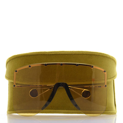 Gucci Star Studded Shield Sunglasses GG0541S Yellow 8 of 8