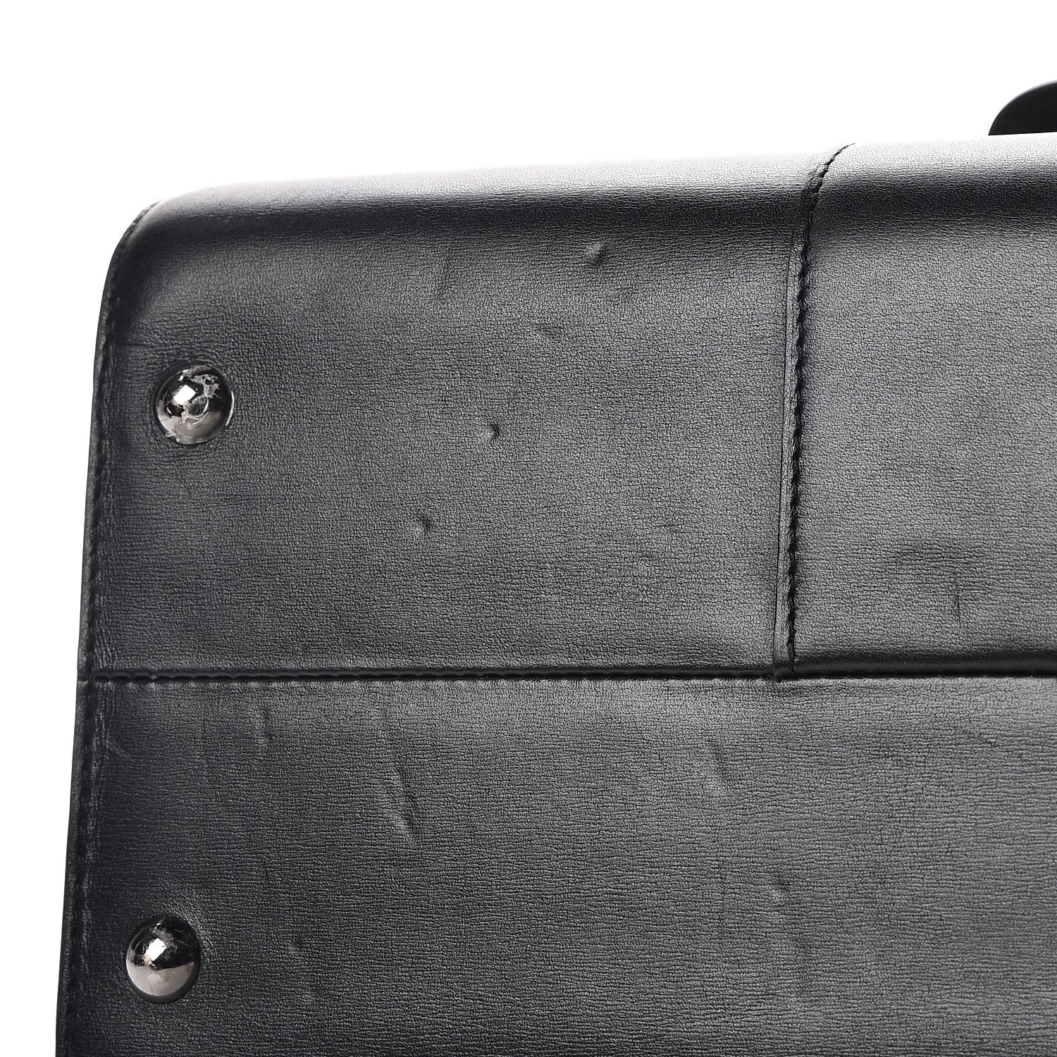 Delvaux Calfskin MM L'Humour Brillant Satchel Black 9 of 15