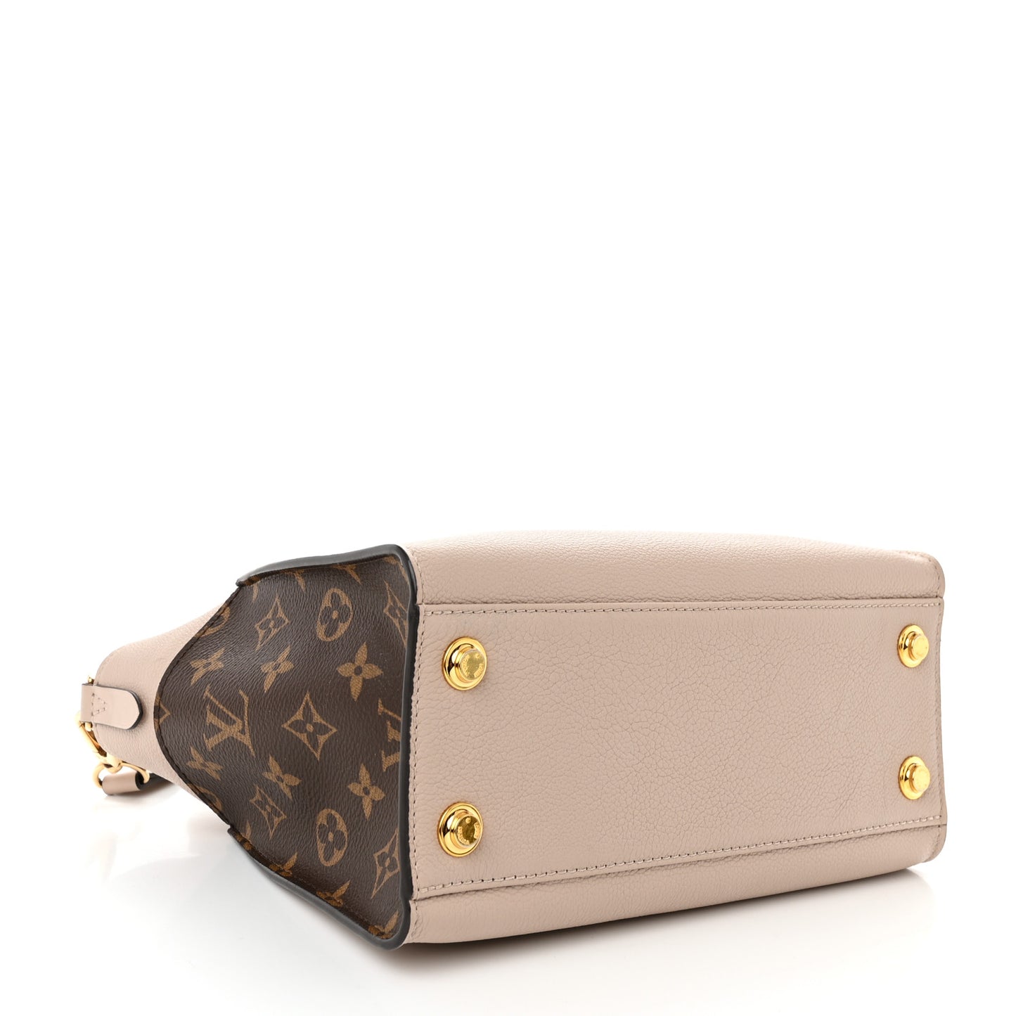 Calfskin Monogram On My Side PM Greige