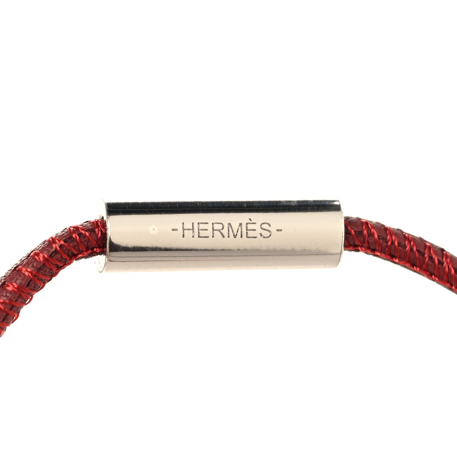 Hermes Buffalo Horn Lacquer H Equipe Pendant Necklace Rouge Rose