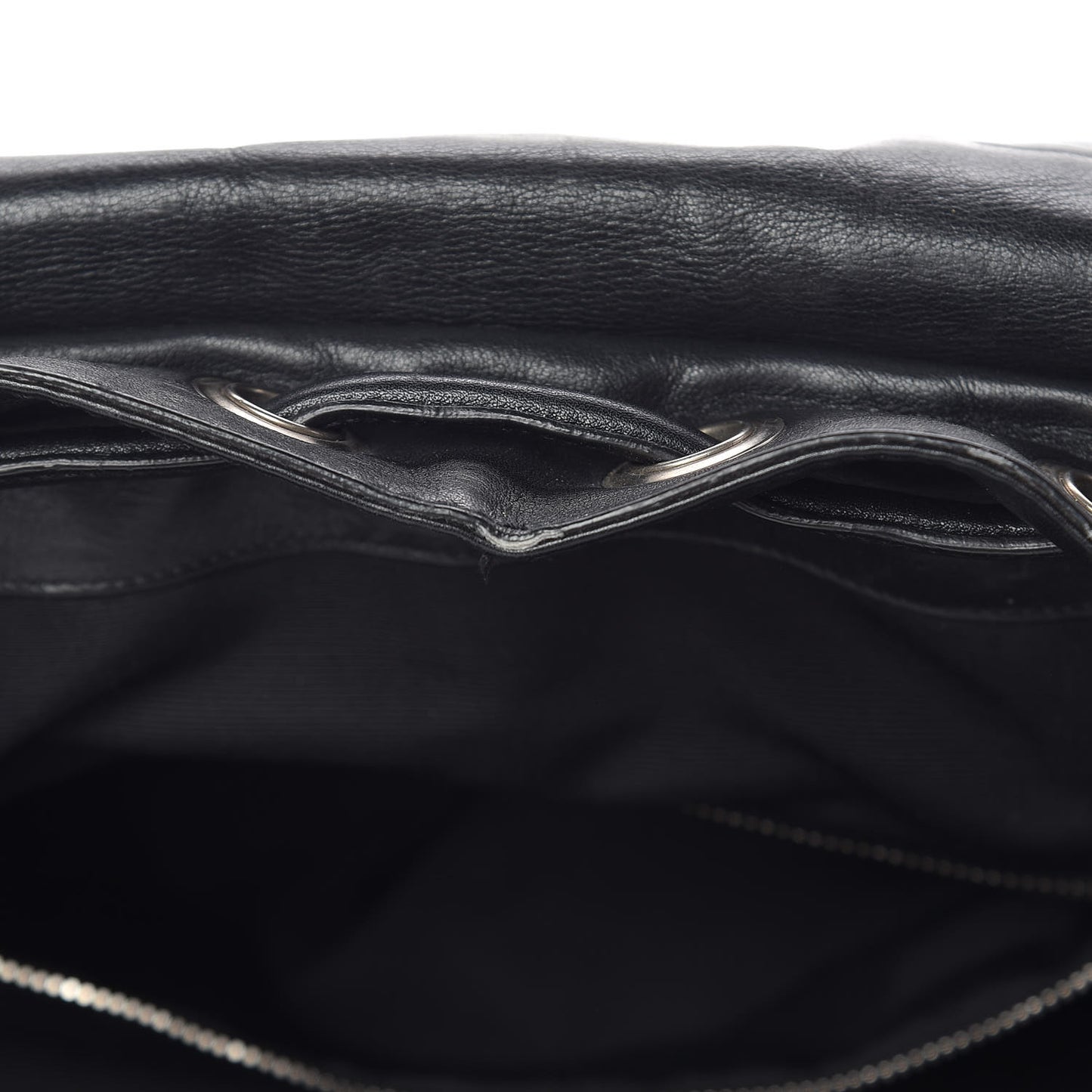 Smooth Calfskin Roc Sack Backpack Black