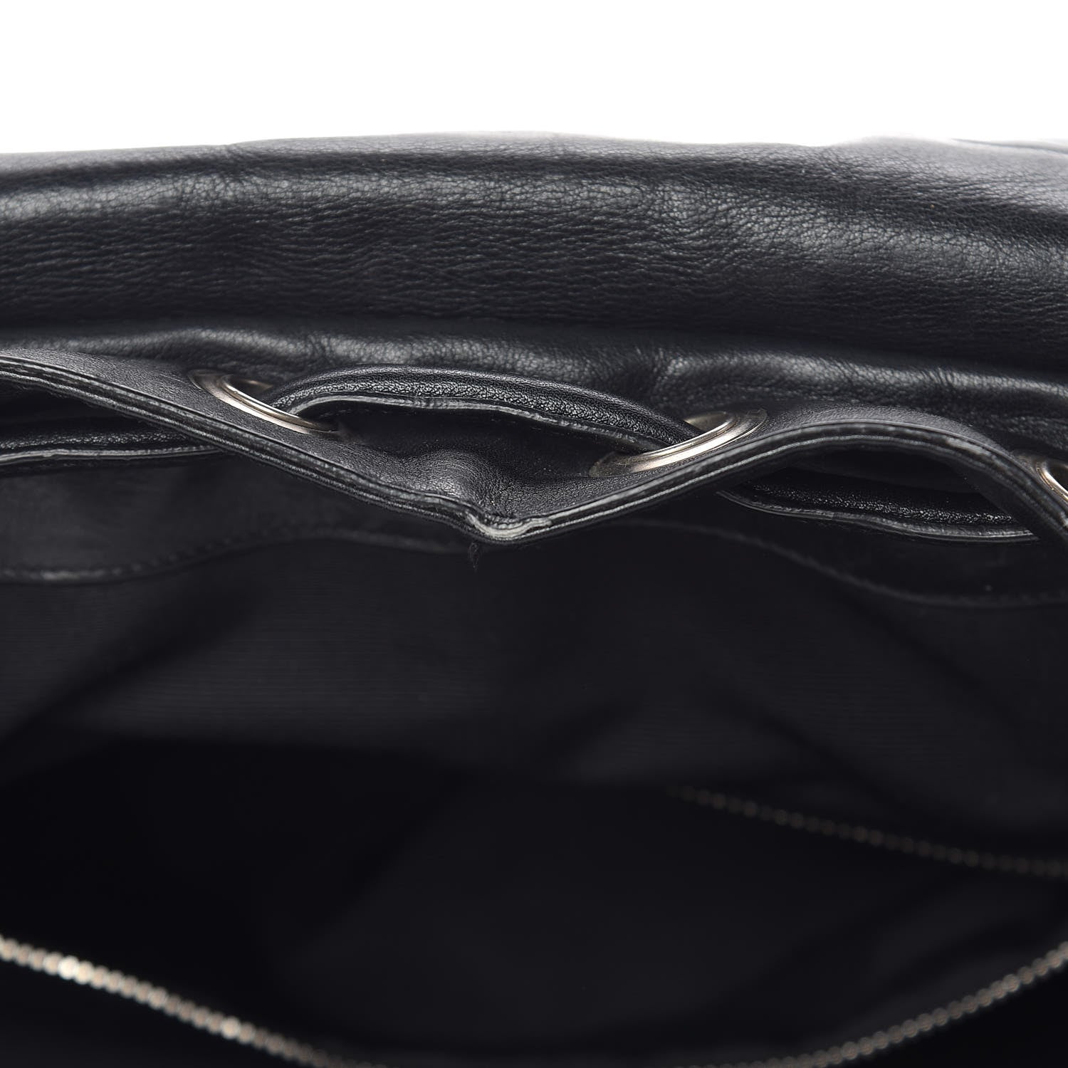 Saint Laurent Smooth Calfskin Roc Sack Backpack Black 11 of 17