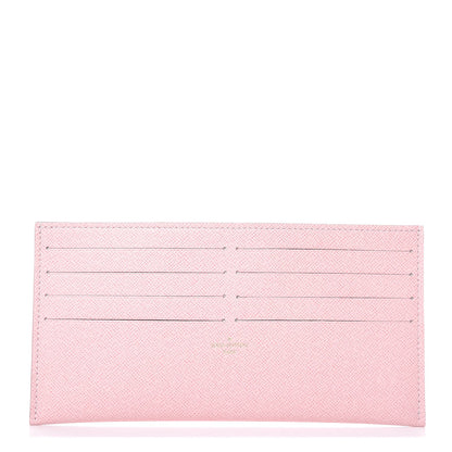 Louis Vuitton Calfskin Felicie Card Holder Insert Rose Ballerine 1 of 6