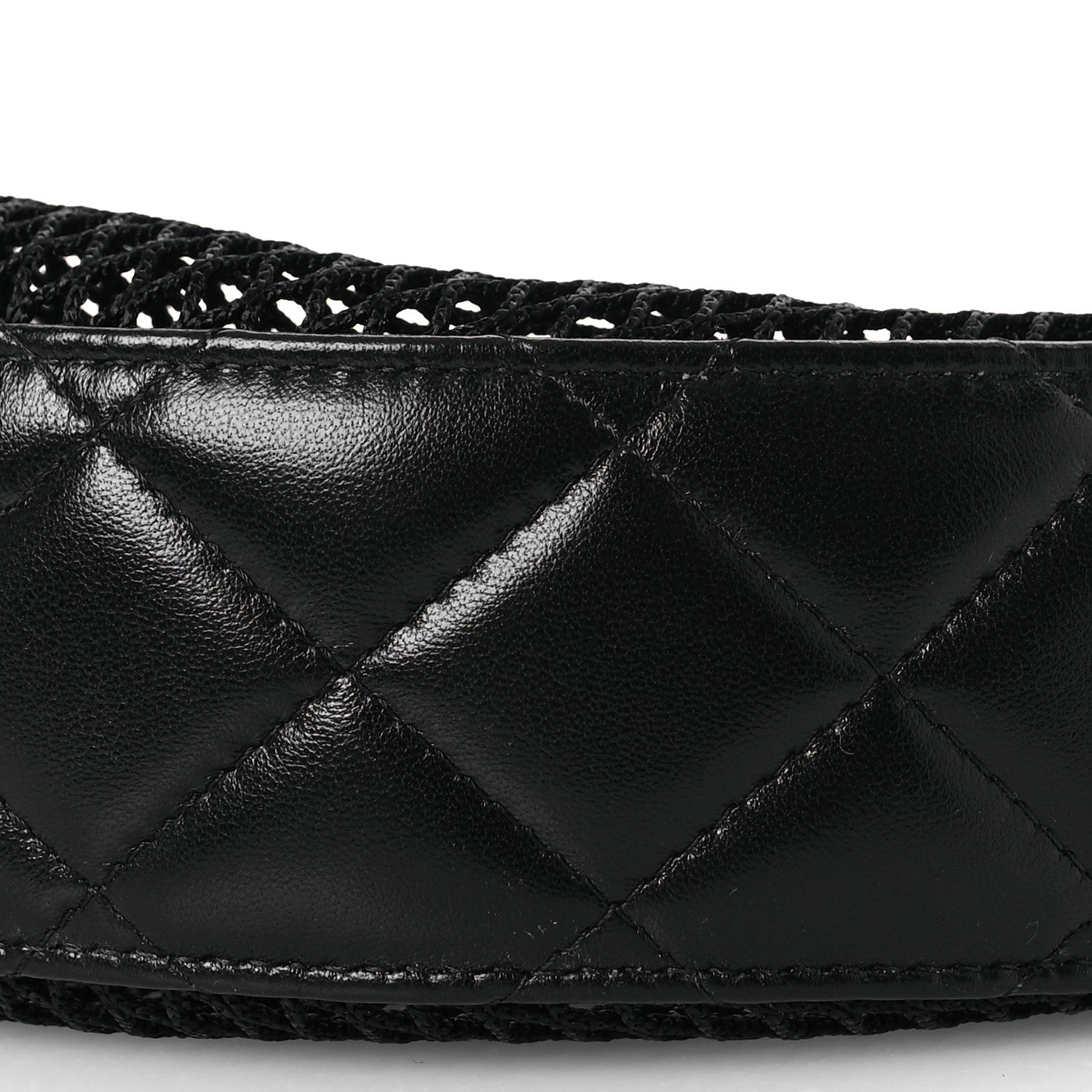 Chanel Mesh Shiny Lambskin Chain Hobo Black 14 of 16