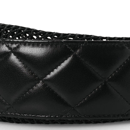Chanel Mesh Shiny Lambskin Chain Hobo Black 14 of 16