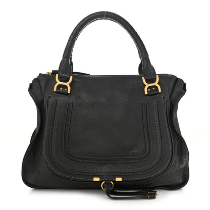 Chloe Calfskin Large Marcie Satchel Black 1 of 10