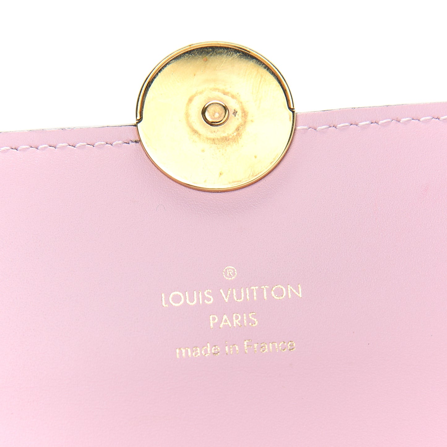 Monogram Flore Chain Wallet Rose Ballerine