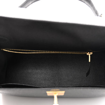 Hermes Epsom Kelly Sellier 28 Black 5 of 10