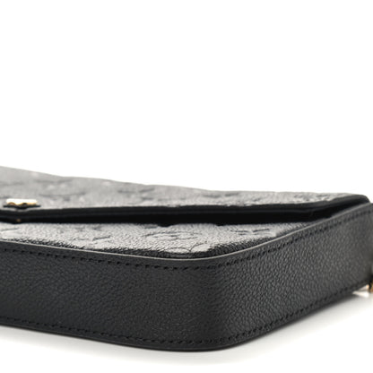 Louis Vuitton Empreinte Pochette Felicie Chain Wallet Black 9 of 9