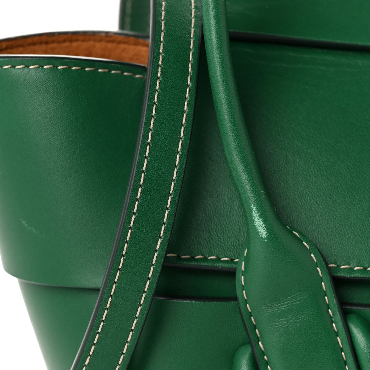 Bottega Veneta Calfskin Mini Maxi Intrecciato Arco Green 11 of 11