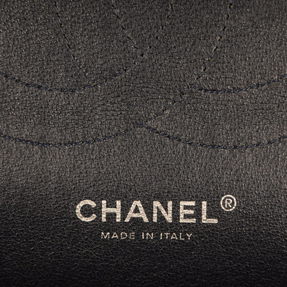 Chanel Caviar Quilted Jumbo Double Flap Navy Blue 6 of 7