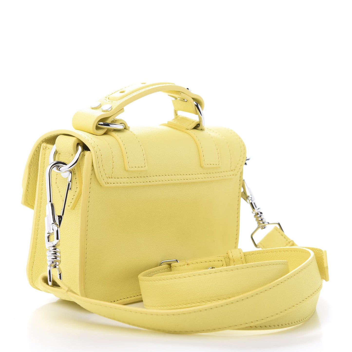 Lambskin Micro PS1 Satchel Canary Yellow