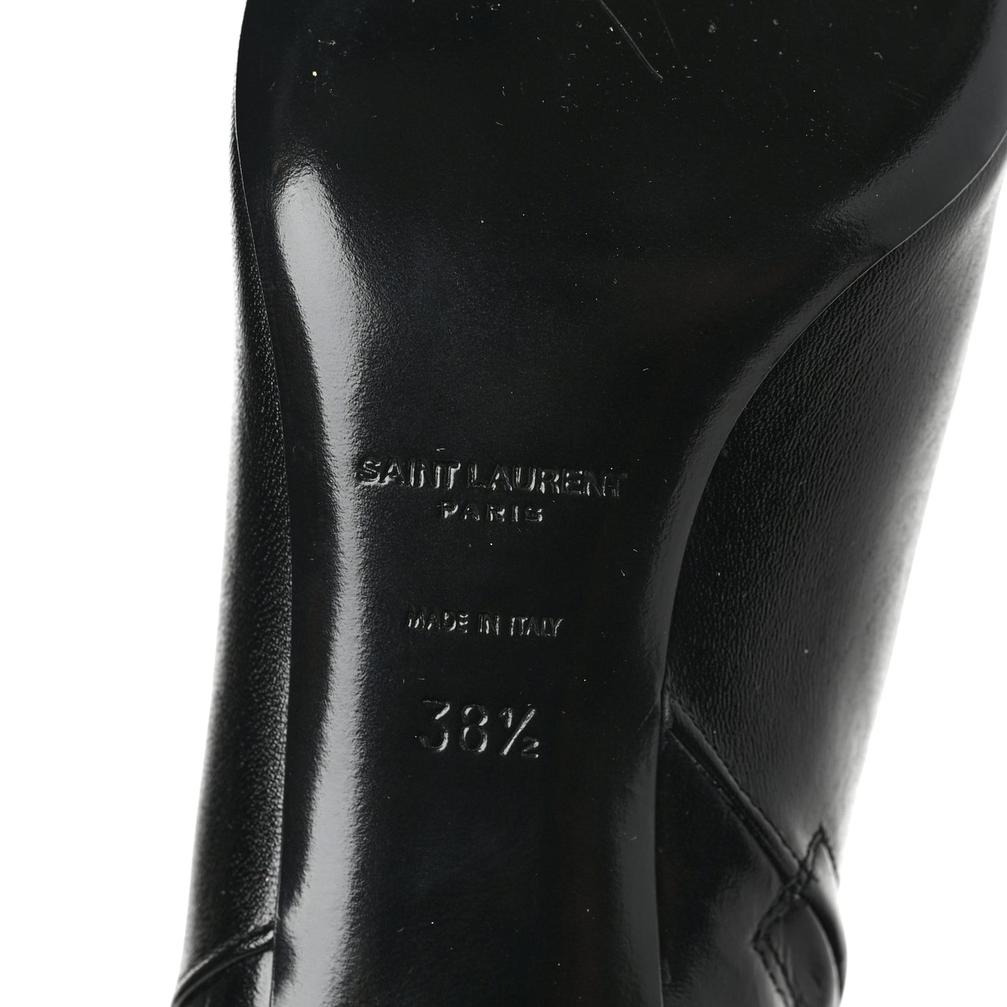 Calfskin Loulou 70 Uniform Ankle Boots 38.5 Black