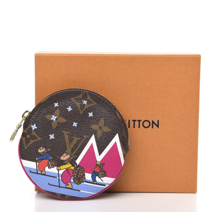 Louis Vuitton Monogram 2018 Christmas Animation Round Coin Purse 7 of 7