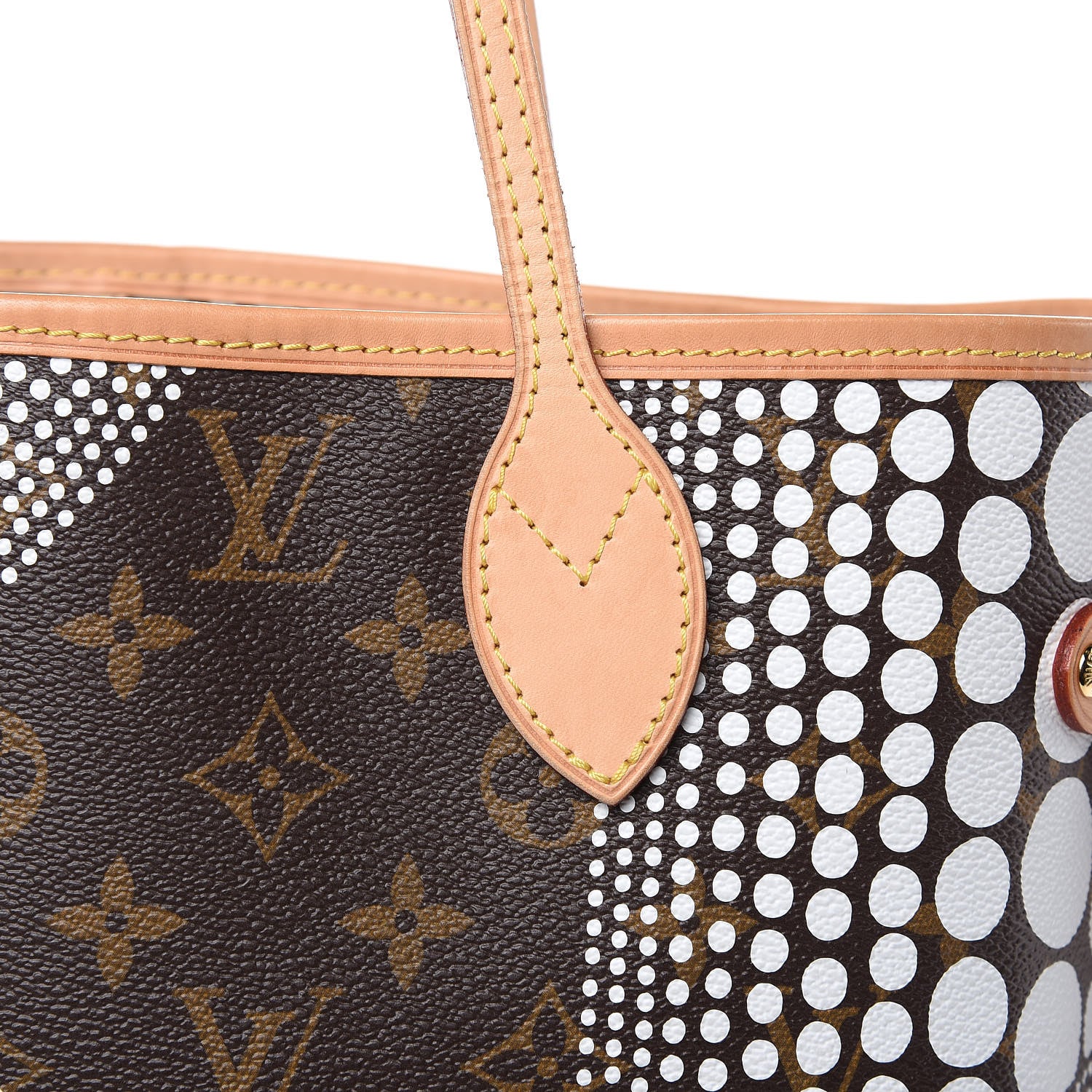 Louis Vuitton Monogram Kusama Waves Neverfull MM White 11 of 15