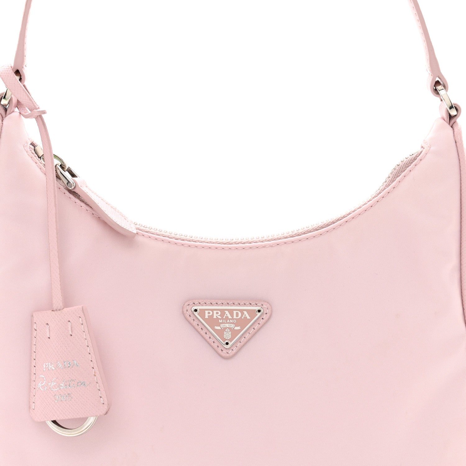 Prada Re-Nylon Saffiano Mini Re-Edition 2005 Bag Alabastro 5 of 10