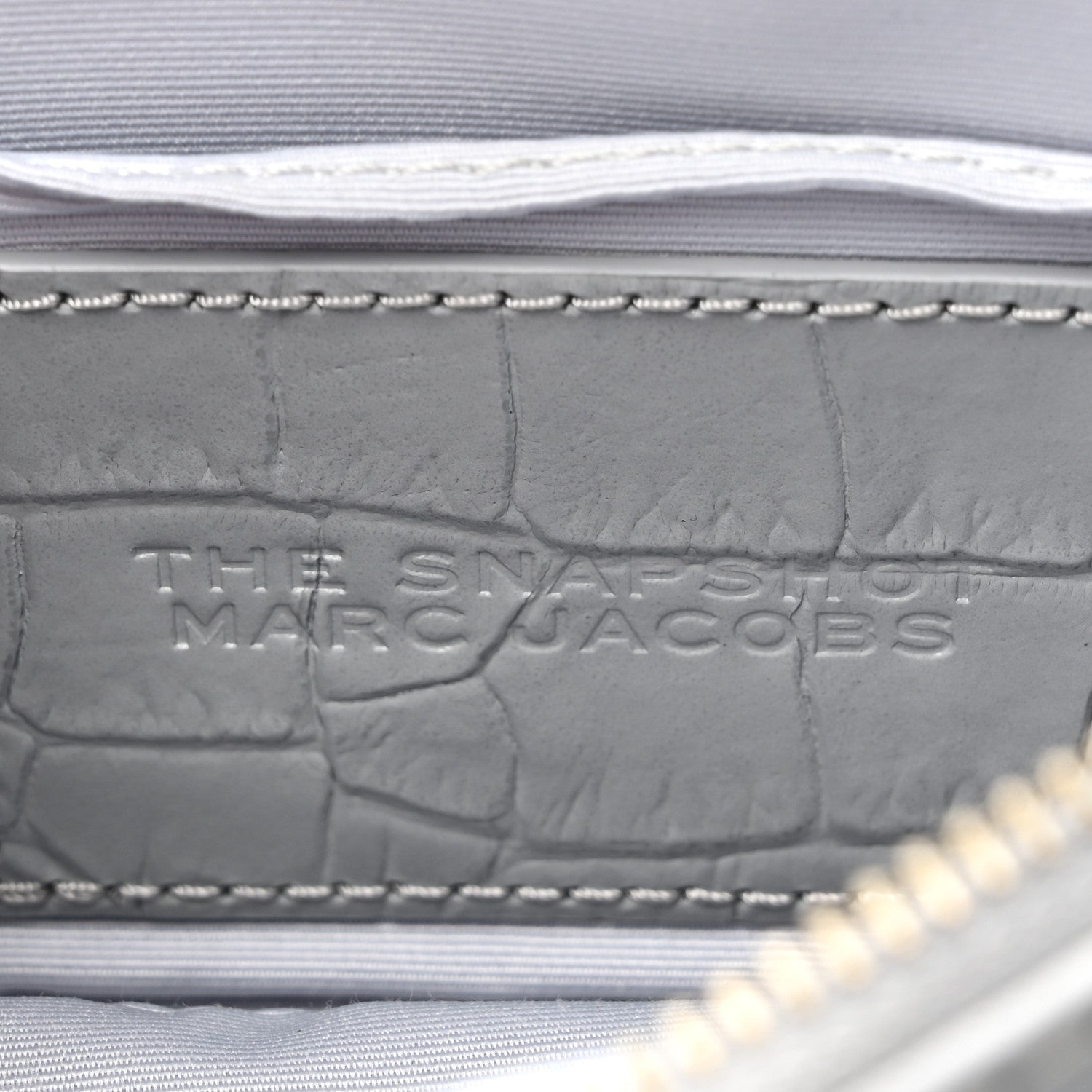 Marc Jacobs Calfskin Croc Embossed Snapshot Camera Bag Quarry 7 of 12