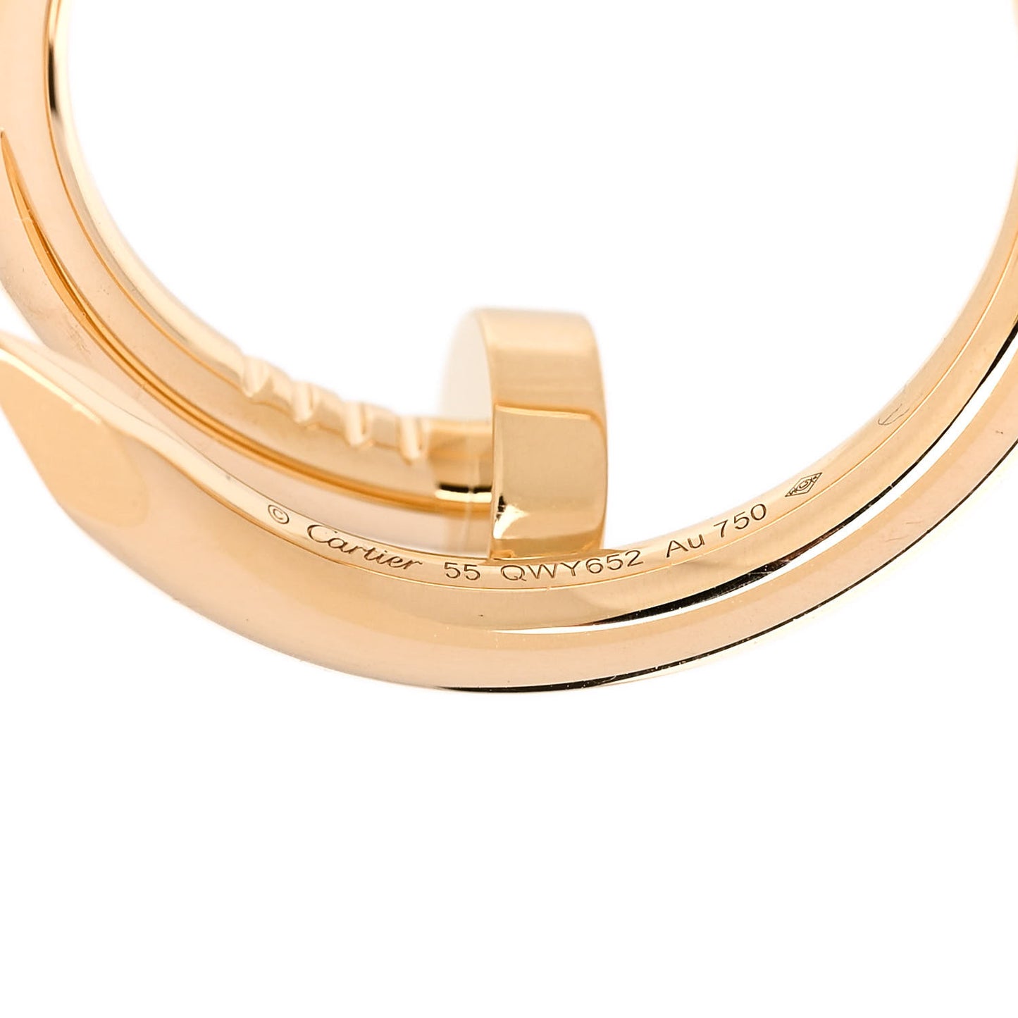 18K Yellow Gold Juste Un Clou Ring 55 7.25