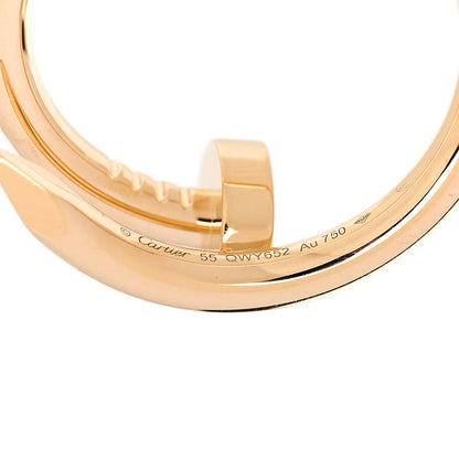 Cartier 18K Yellow Gold Juste Un Clou Ring 55 7.25 4 of 5