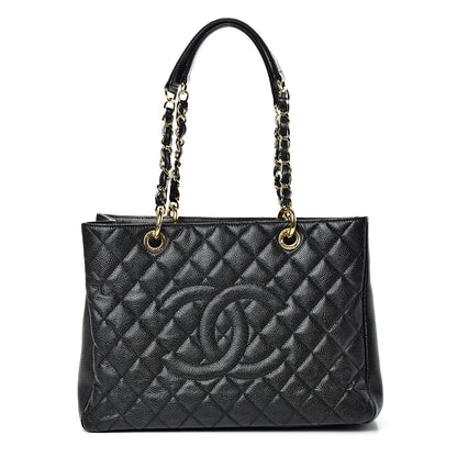 Chanel Caviar Quilted Grand Shopping Tote GST Black 1 of 11