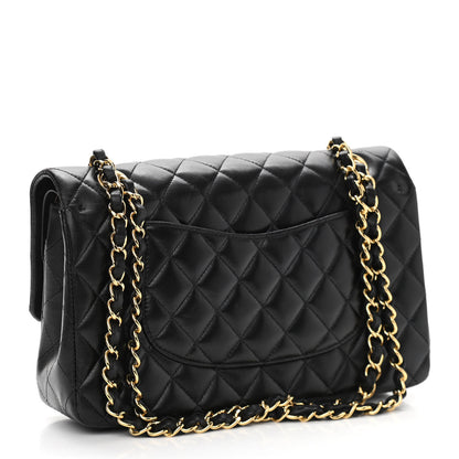 Chanel Lambskin Quilted Medium Double Flap Black 3 of 14