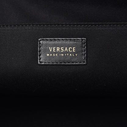 Versace Denim Printed Barocco Shopping Tote Dusk Blue Multicolor 6 of 7
