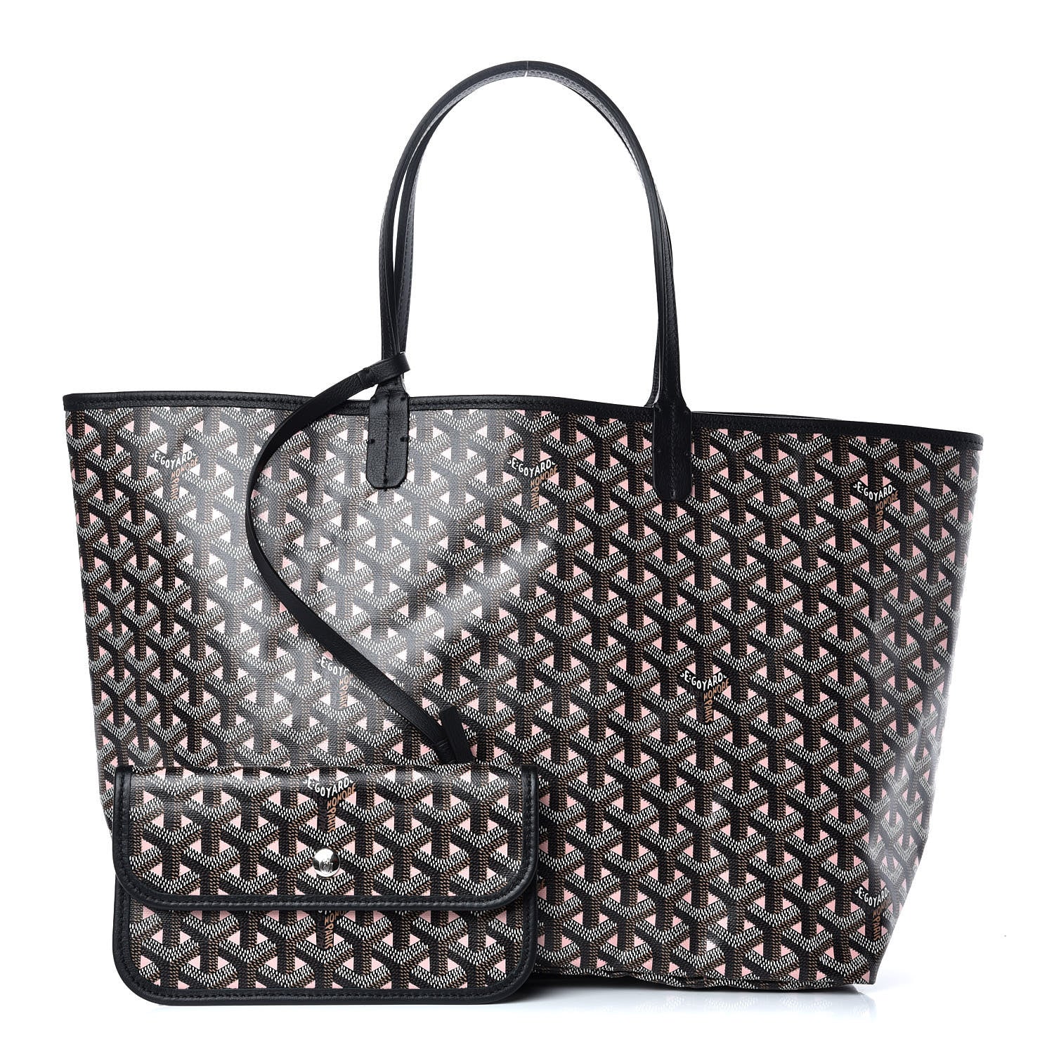 Goyard Goyardine Saint Louis Claire Voie PM Black Pink 1 of 11