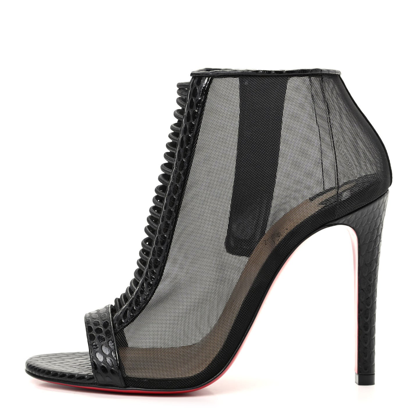 Calfskin Jurassic Rete Trouble 100 Booties 37 Black